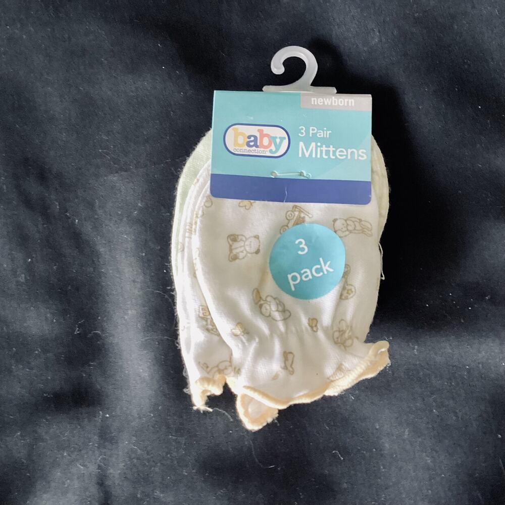 Baby Connection Mittens, 3 Pairs